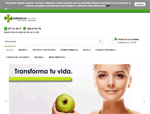 Tablet Screenshot of farmaciafullana.com